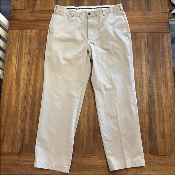 Brooks Brothers Mens Pants 37x30 Lightweight Advantage Chino Clark Beige - Picture 1 of 11